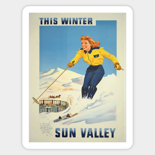 This winter Sun Valley Sticker by Yaelledark